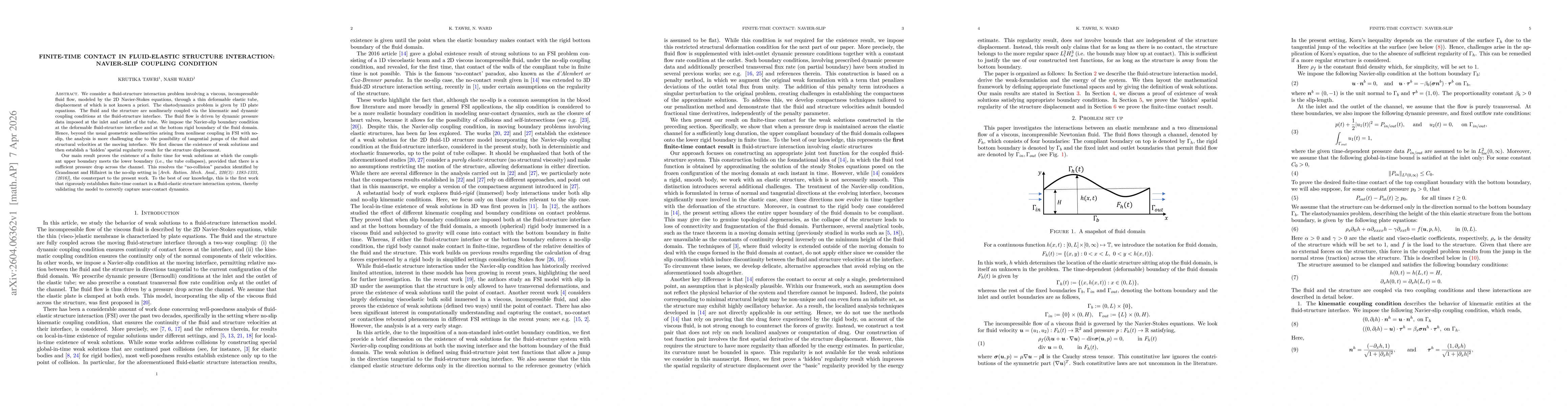 Thumbnail for Finite-time contact in fluid-elastic structure interaction: Navier-slip coupling condition