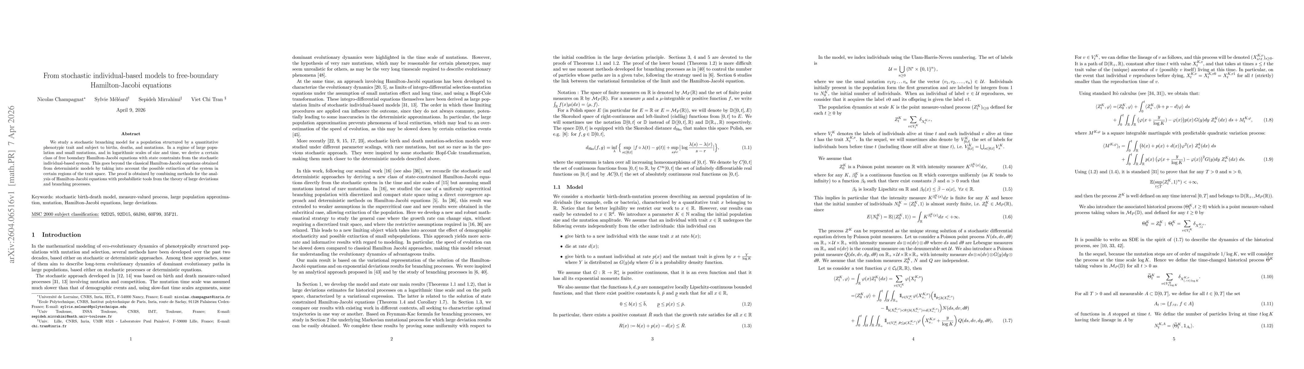 Thumbnail for From stochastic individual-based models to free-boundary Hamilton-Jacobi equations