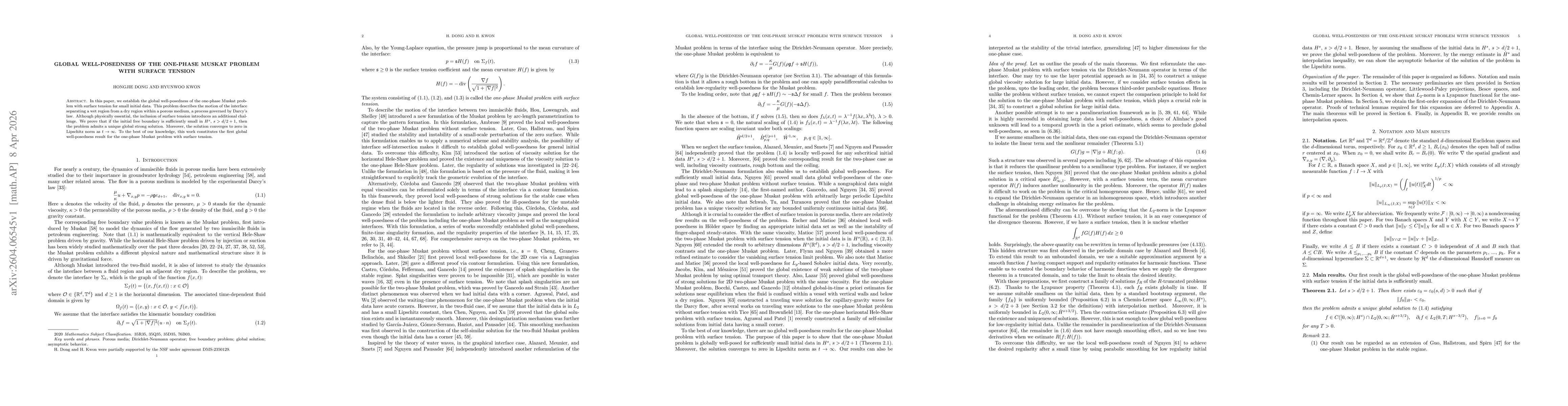 Thumbnail for Global well-posedness of the one-phase Muskat problem with surface tension