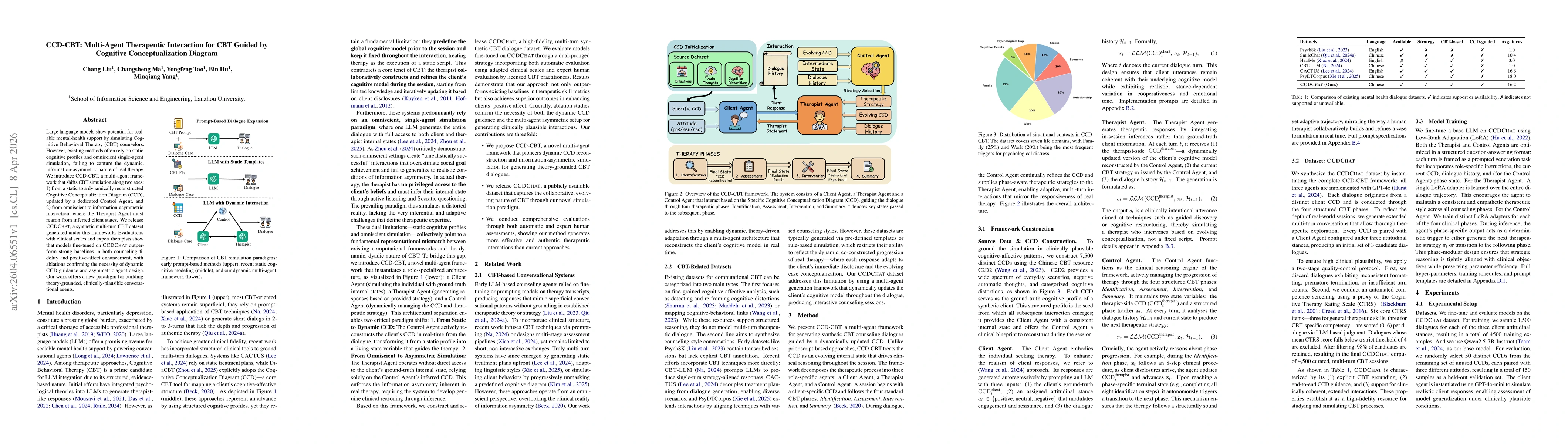Thumbnail for CCD-CBT: Multi-Agent Therapeutic Interaction for CBT Guided by Cognitive Conceptualization Diagram