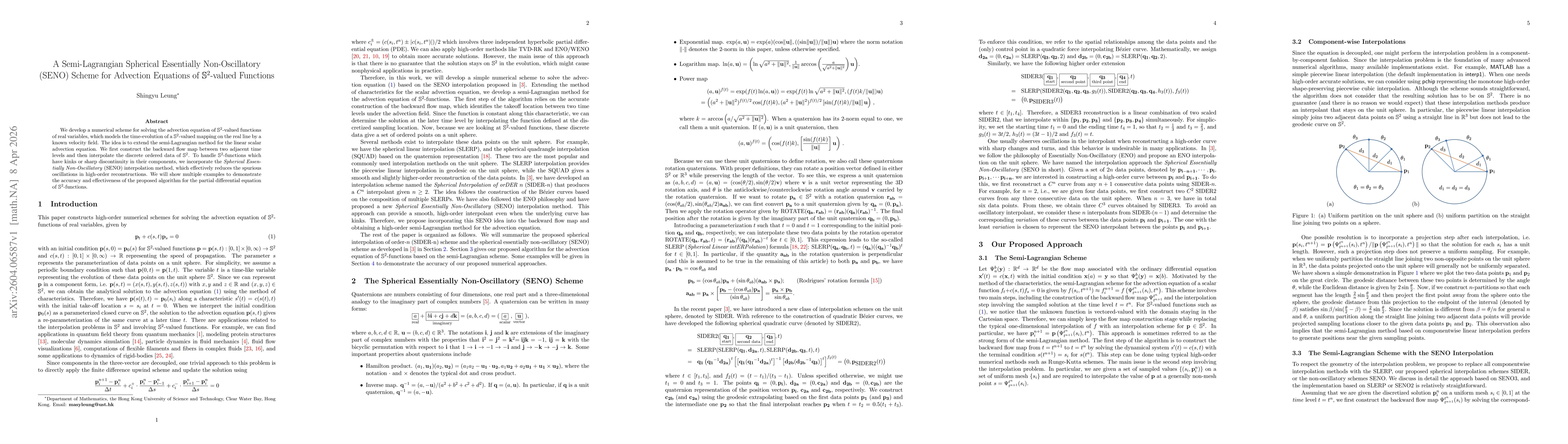 Thumbnail for A Semi-Lagrangian Spherical Essentially Non-Oscillatory (SENO) Scheme for Advection Equations of S2-valued Functions