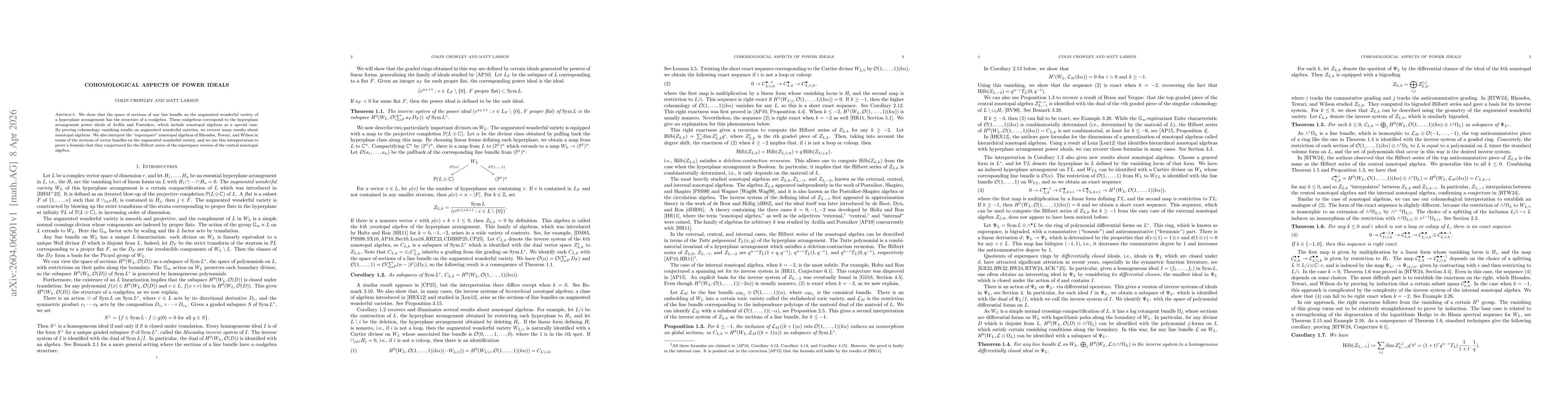 Thumbnail for Cohomological aspects of power ideals