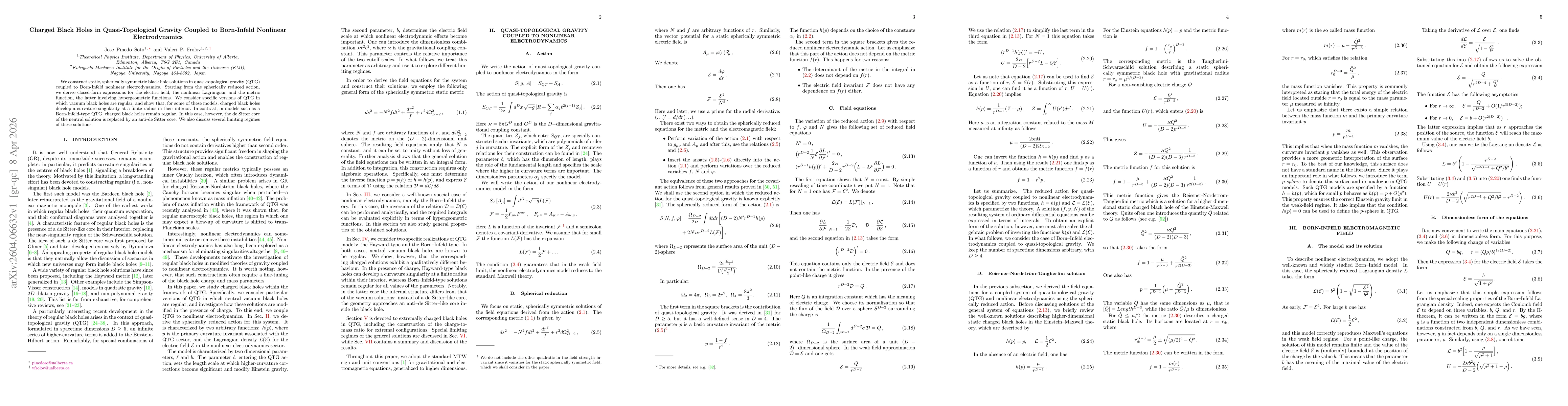 Thumbnail for Charged Black Holes in Quasi-Topological Gravity Coupled to Born-Infeld Nonlinear Electrodynamics