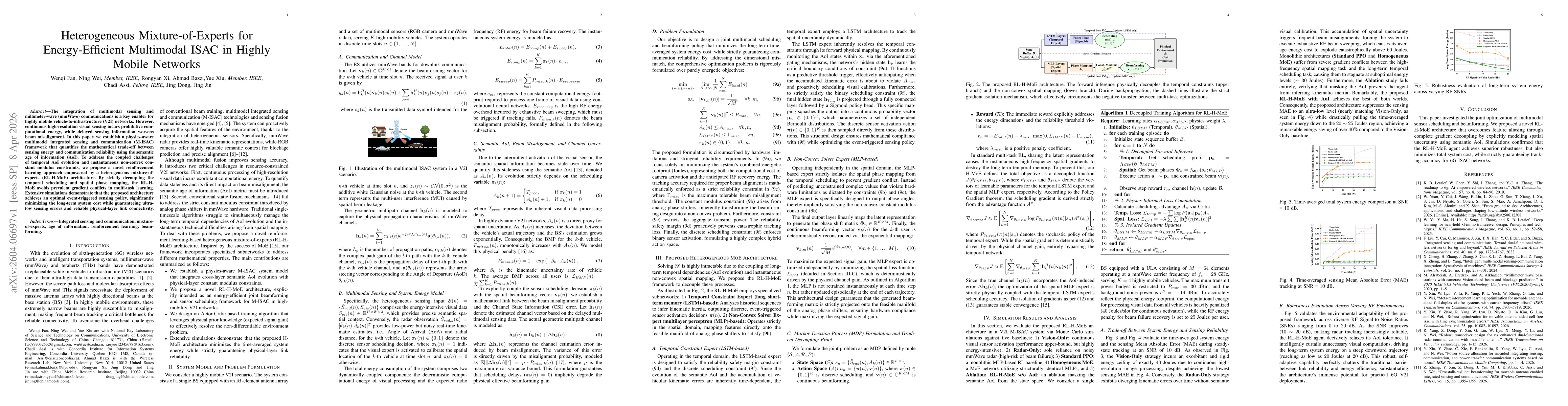 Thumbnail for Heterogeneous Mixture-of-Experts for Energy-Efficient Multimodal ISAC in Highly Mobile Networks