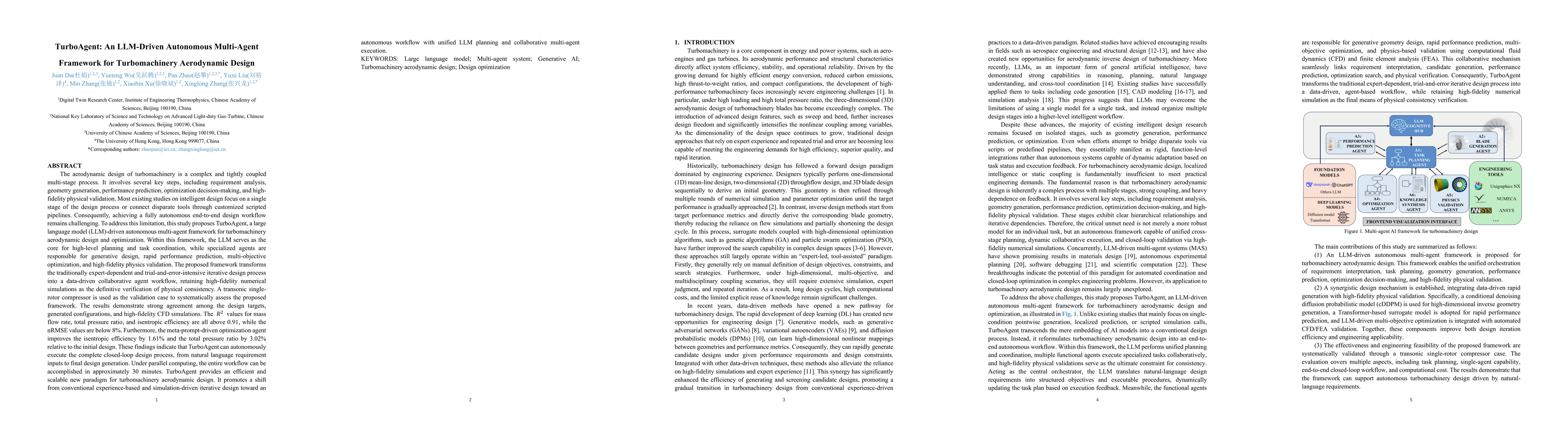 Thumbnail for TurboAgent: An LLM-Driven Autonomous Multi-Agent Framework for Turbomachinery Aerodynamic Design