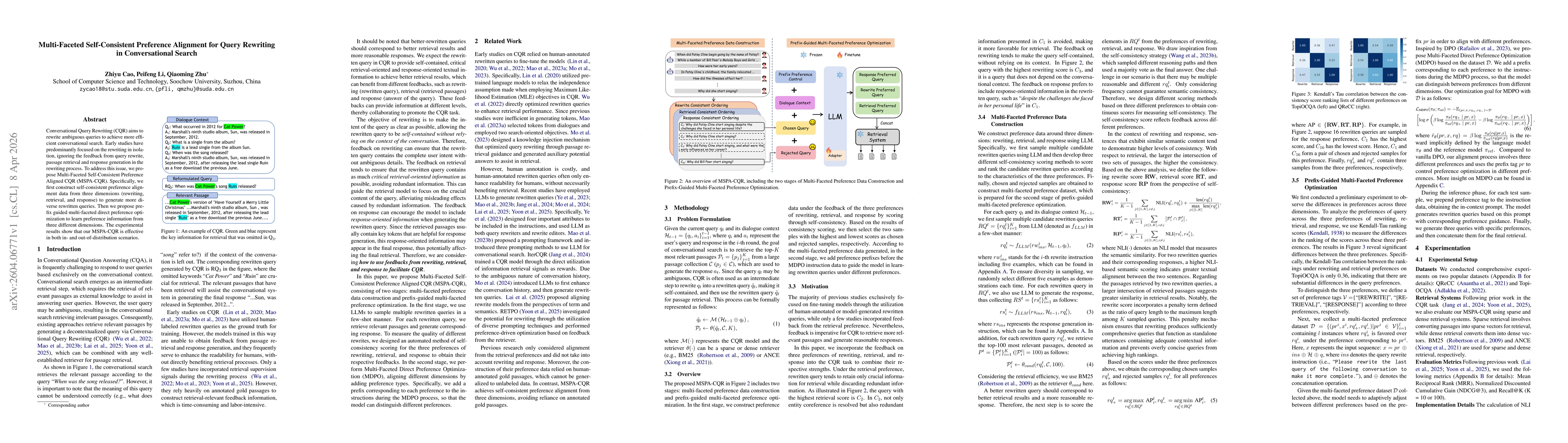 Thumbnail for Multi-Faceted Self-Consistent Preference Alignment for Query Rewriting in Conversational Search