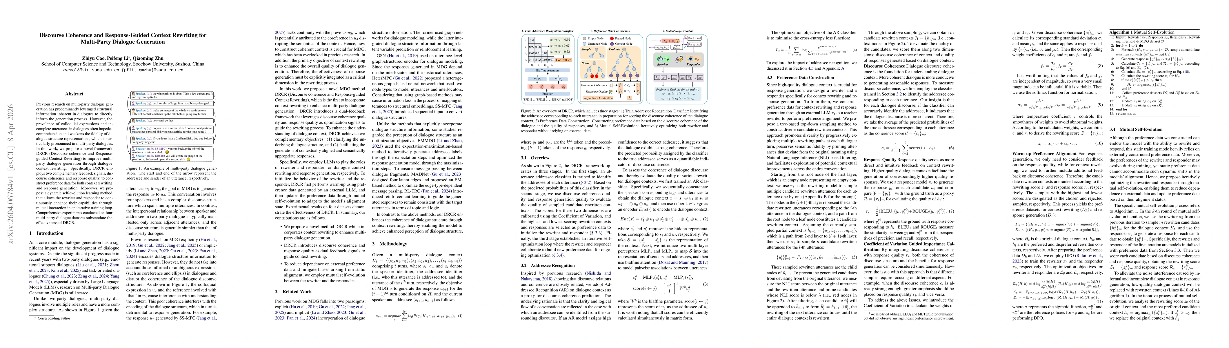 Thumbnail for Discourse Coherence and Response-Guided Context Rewriting for Multi-Party Dialogue Generation
