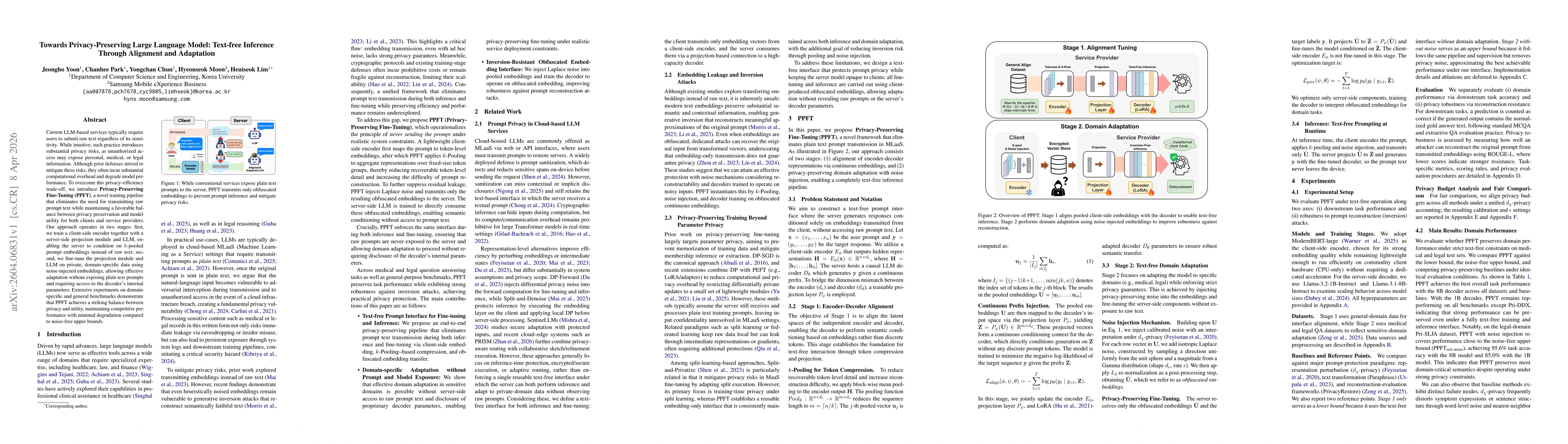 Thumbnail for Towards Privacy-Preserving Large Language Model: Text-free Inference Through Alignment and Adaptation