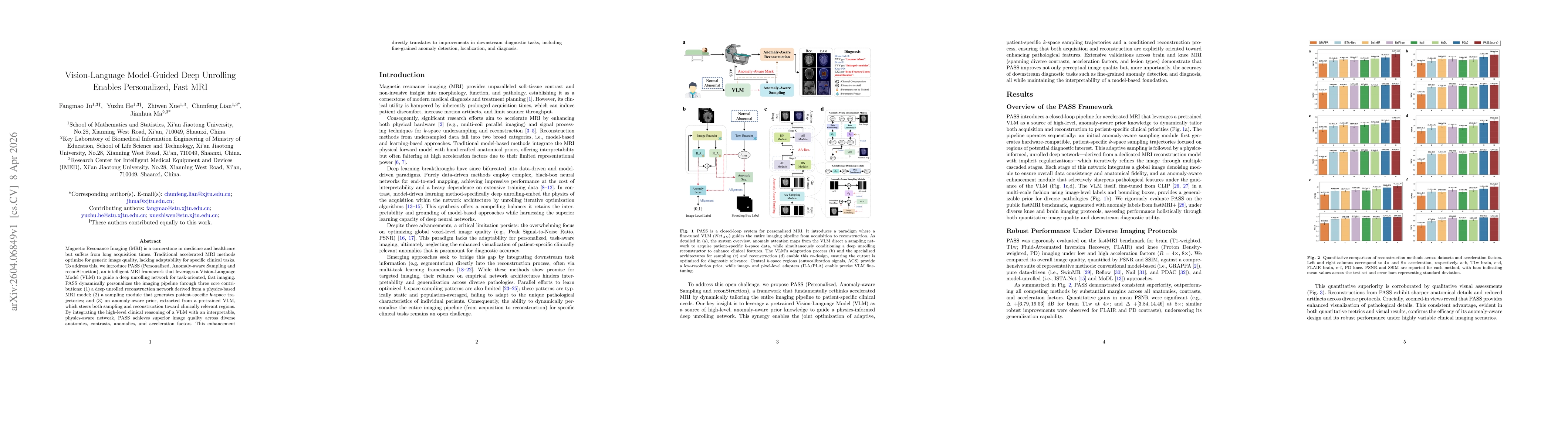 Thumbnail for Vision-Language Model-Guided Deep Unrolling Enables Personalized, Fast MRI