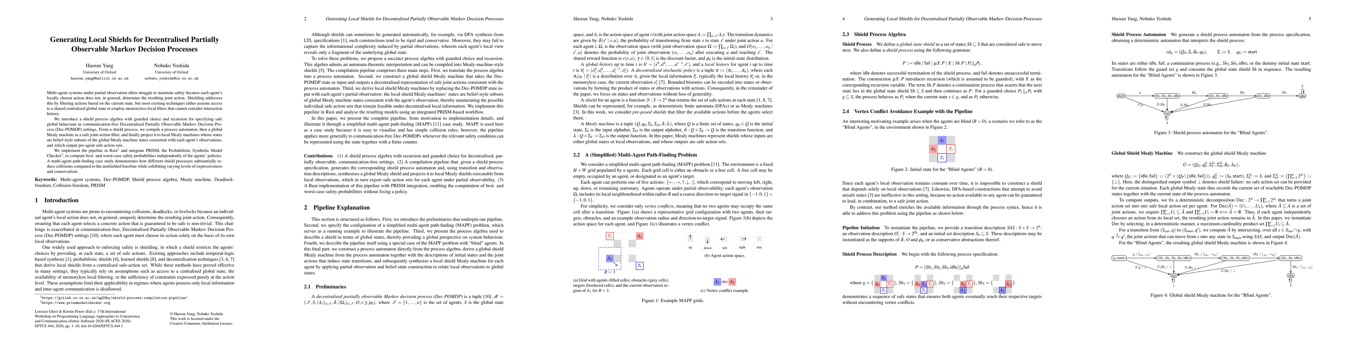 Thumbnail for Generating Local Shields for Decentralised Partially Observable Markov Decision Processes