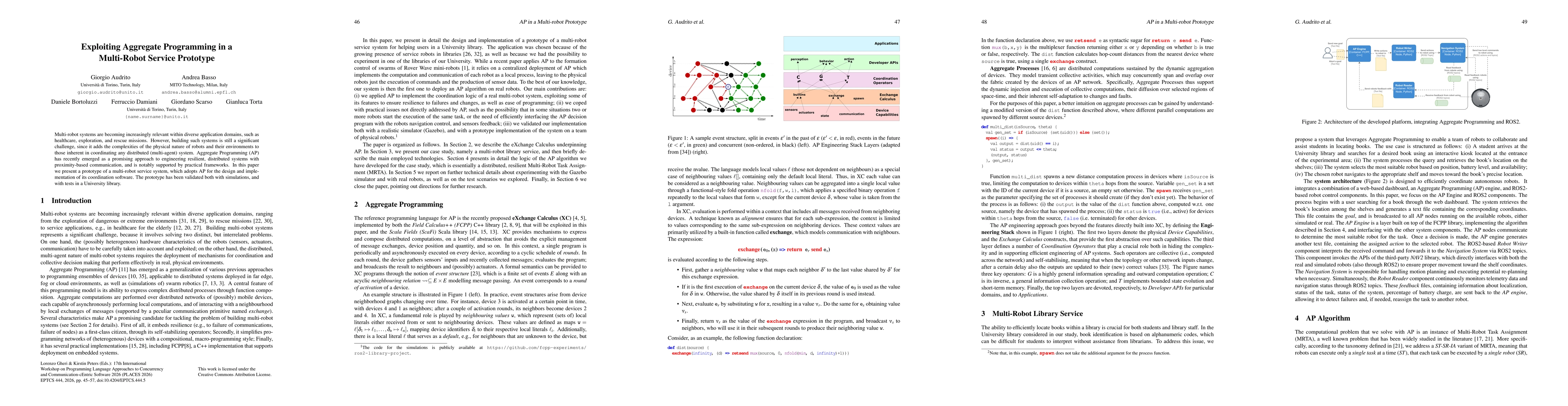 Thumbnail for Exploiting Aggregate Programming in a Multi-Robot Service Prototype