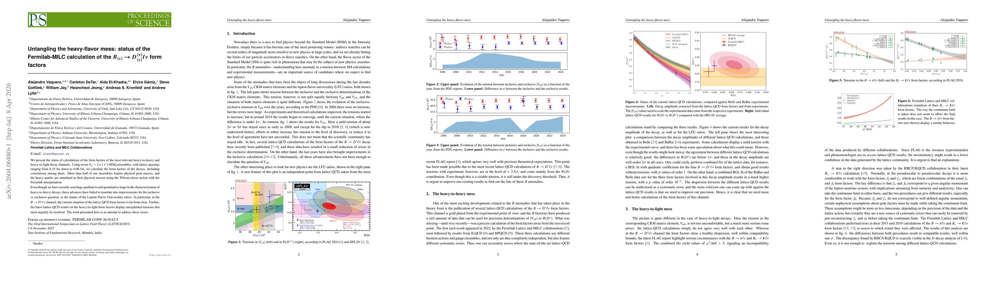 Thumbnail for Untangling the heavy-flavor mess: status of the Fermilab-MILC calculation of the $B_{(s)}\to D^{(\ast)}_{(s)}\ellν$ form factors