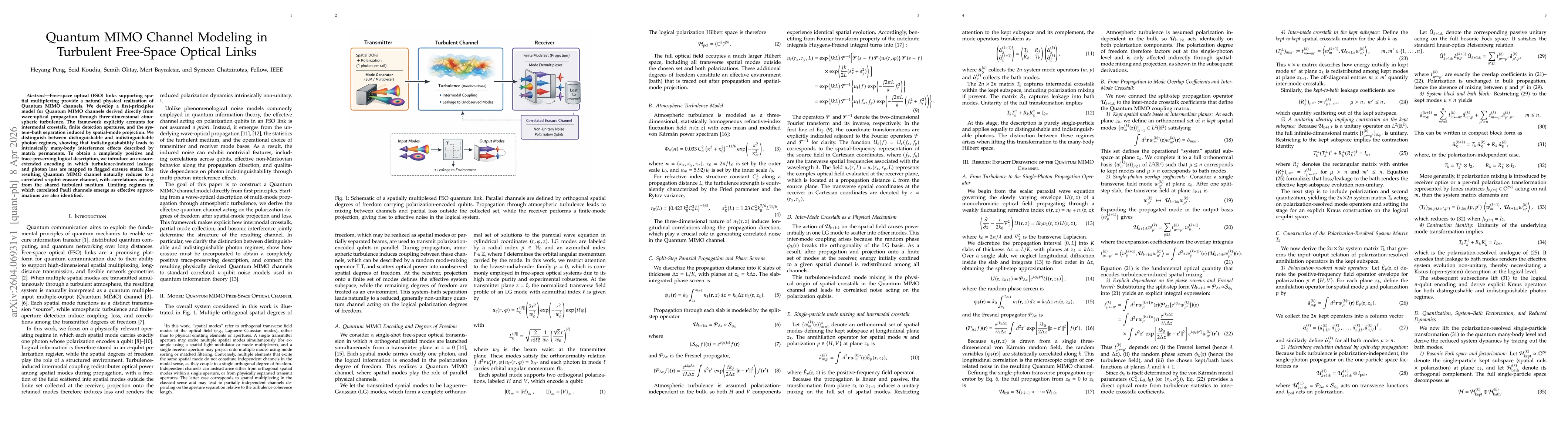 Thumbnail for Quantum MIMO Channel Modeling in Turbulent Free-Space Optical Links