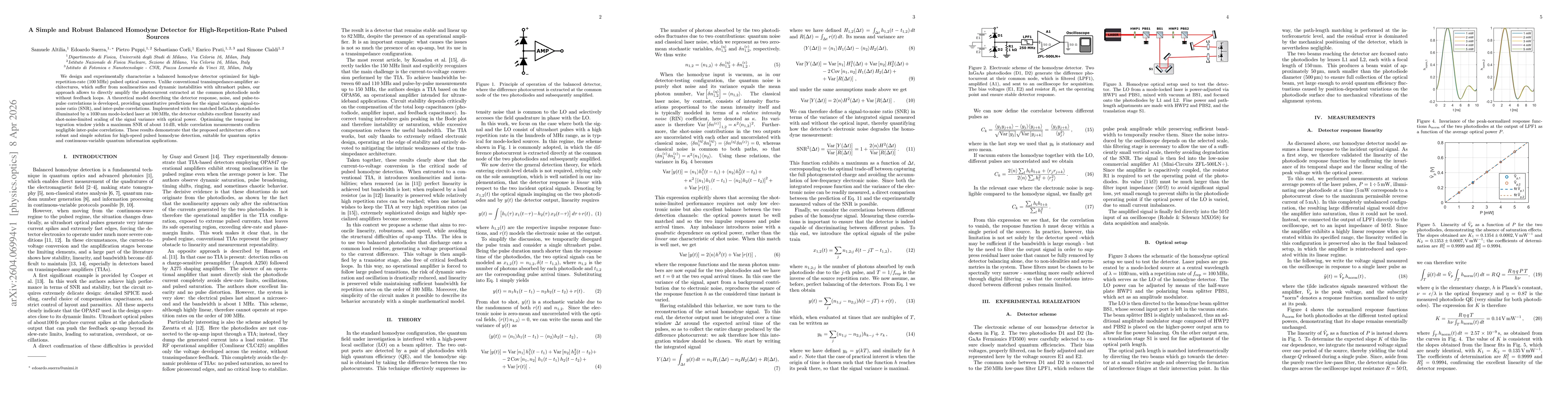 Thumbnail for A Simple and Robust Balanced Homodyne Detector for High-Repetition-Rate Pulsed Sources