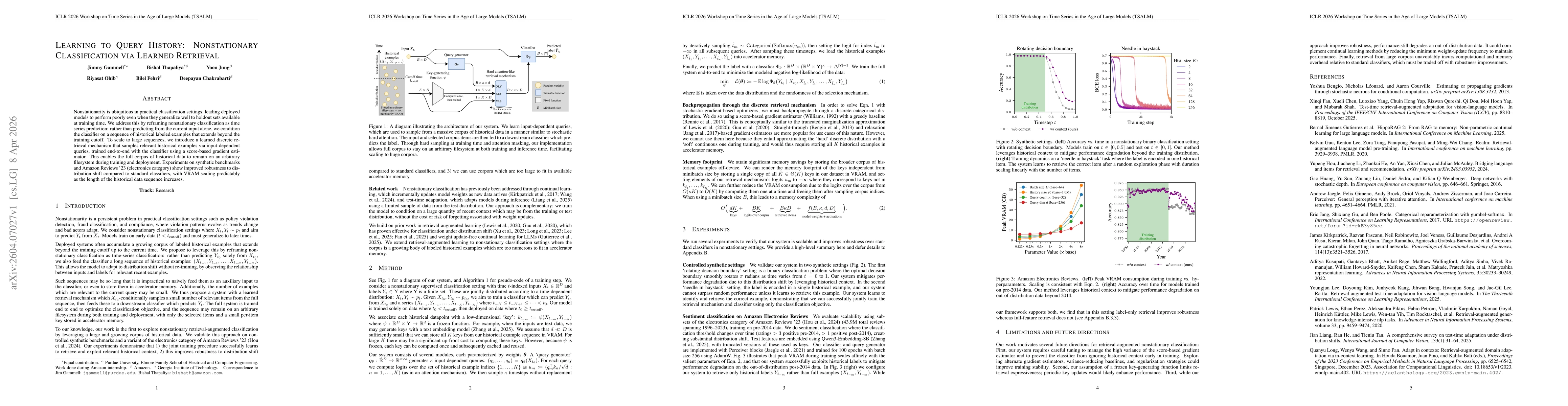 Thumbnail for Learning to Query History: Nonstationary Classification via Learned Retrieval