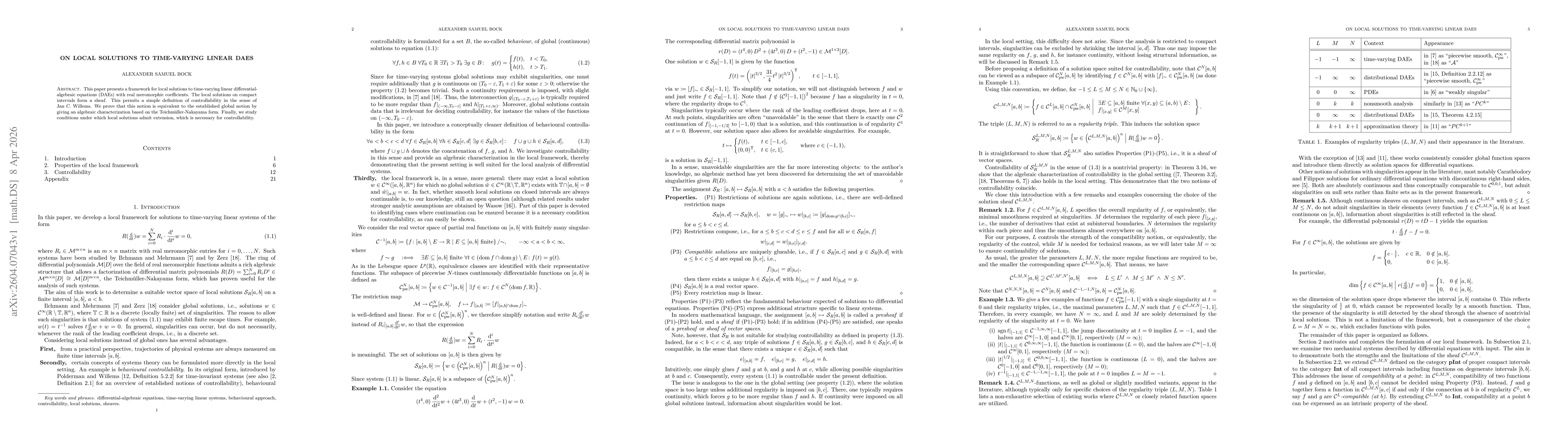 Thumbnail for On local solutions to time-varying linear DAEs