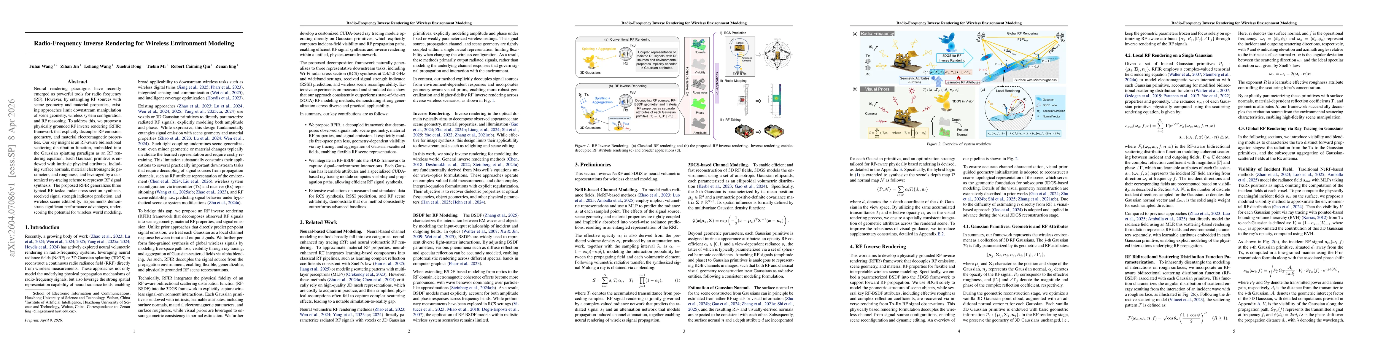 Thumbnail for Radio-Frequency Inverse Rendering for Wireless Environment Modeling