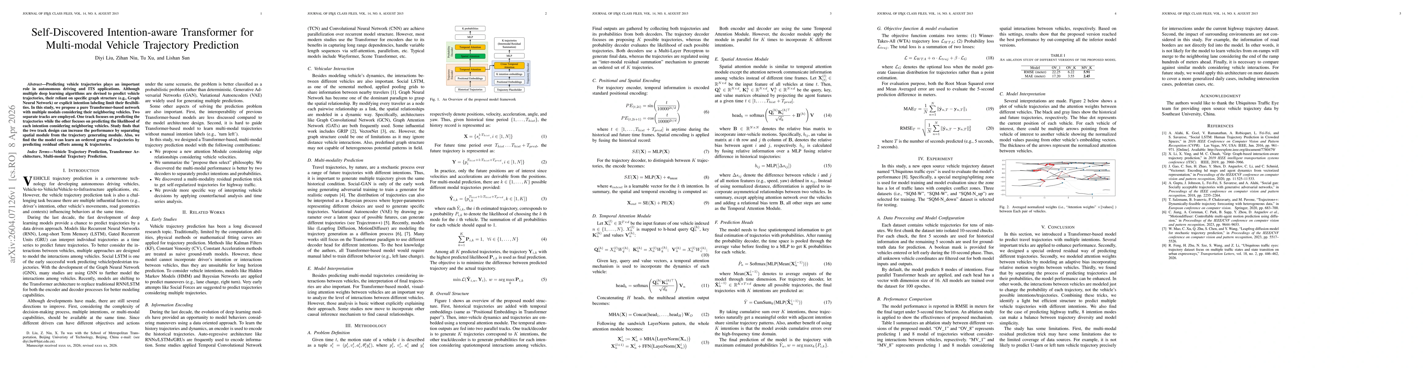Thumbnail for Self-Discovered Intention-aware Transformer for Multi-modal Vehicle Trajectory Prediction