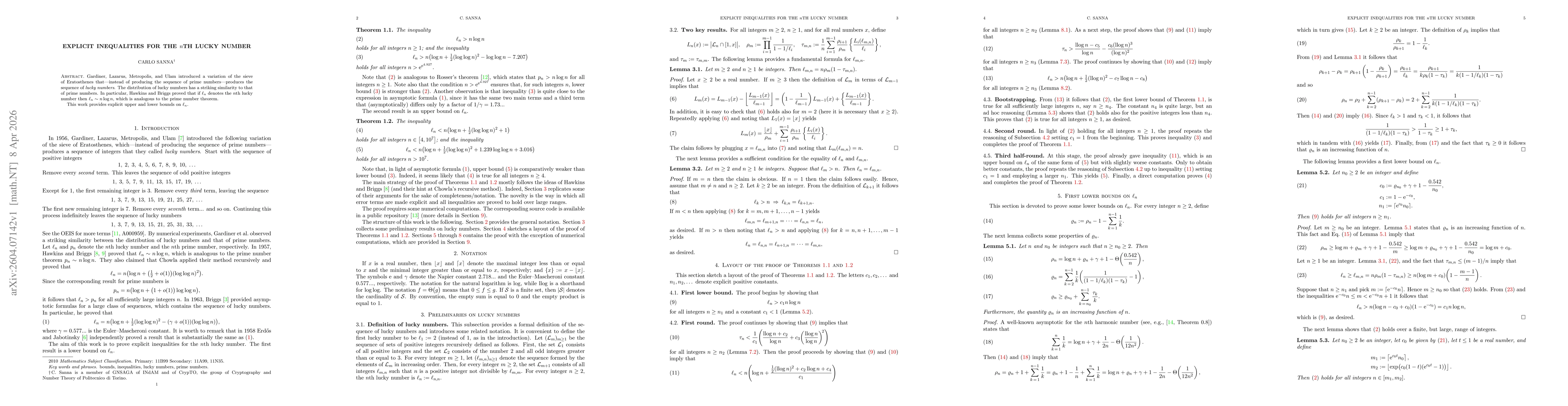 Thumbnail for Explicit inequalities for the nth lucky number