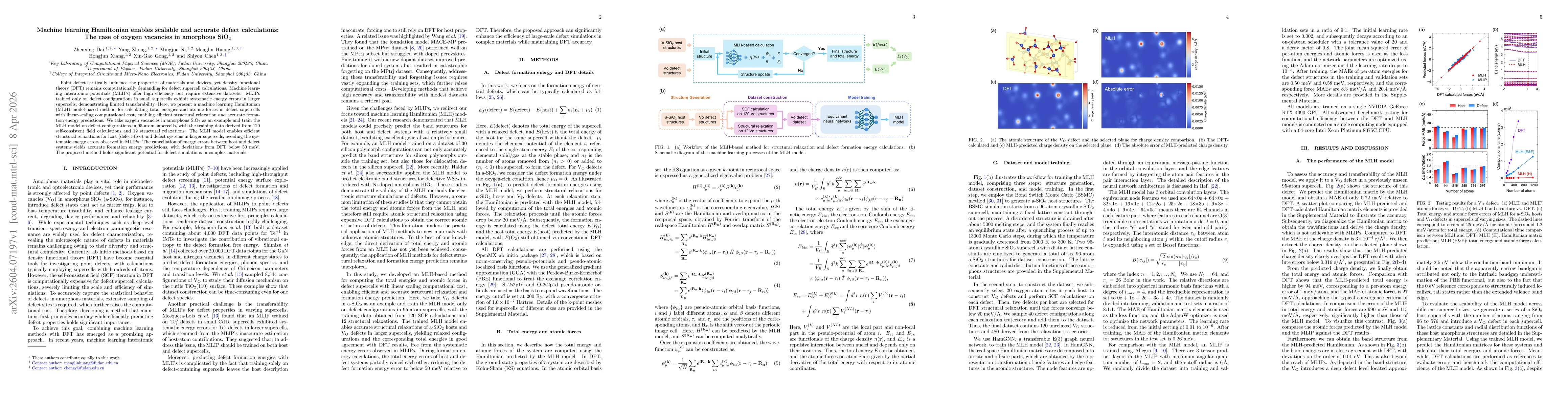 Thumbnail for Machine learning Hamiltonian enables scalable and accurate defect calculations: The case of oxygen vacancies in amorphous SiO$_2$