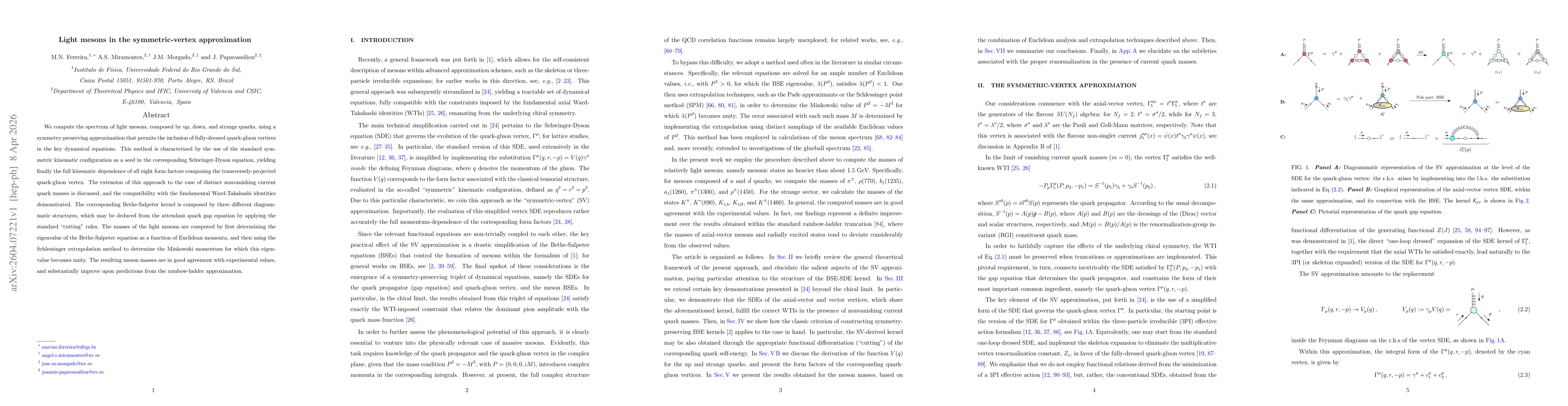 Thumbnail for Light mesons in the symmetric-vertex approximation