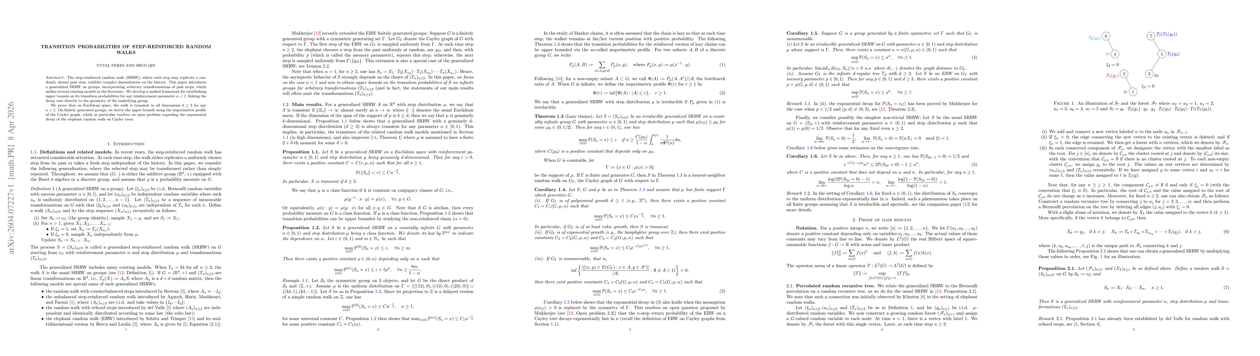 Thumbnail for Transition probabilities of step-reinforced random walks