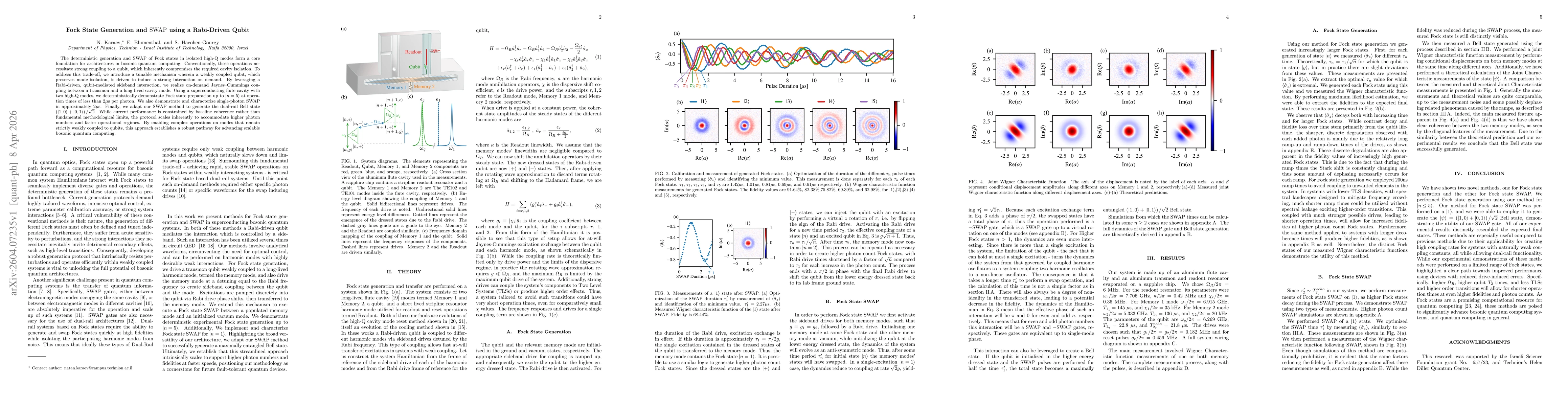 Thumbnail for Fock State Generation and SWAP using a Rabi-Driven Qubit