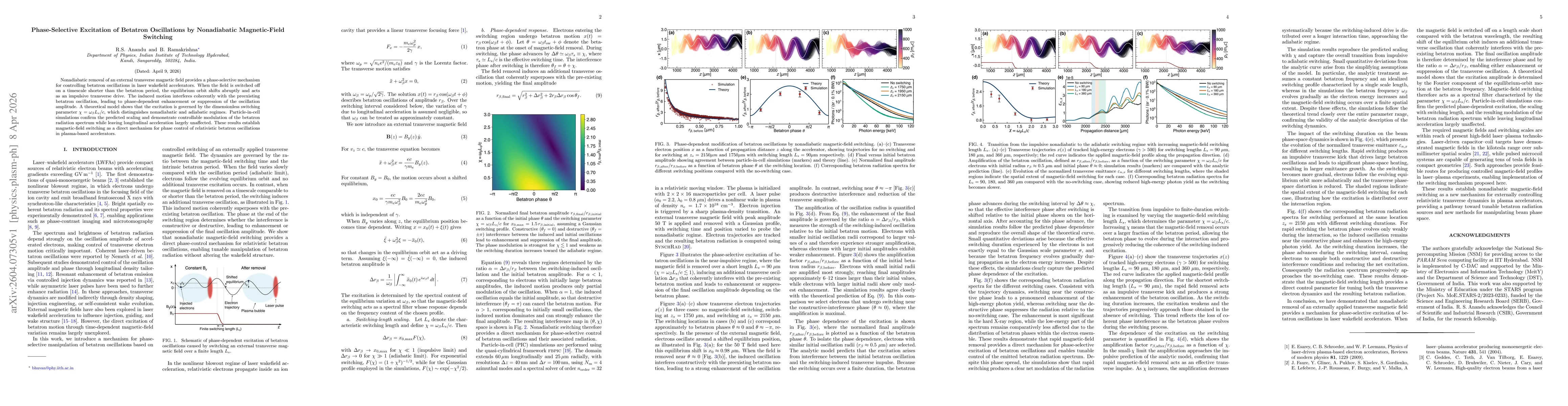 Thumbnail for Phase-Selective Excitation of Betatron Oscillations by Nonadiabatic Magnetic-Field Switching