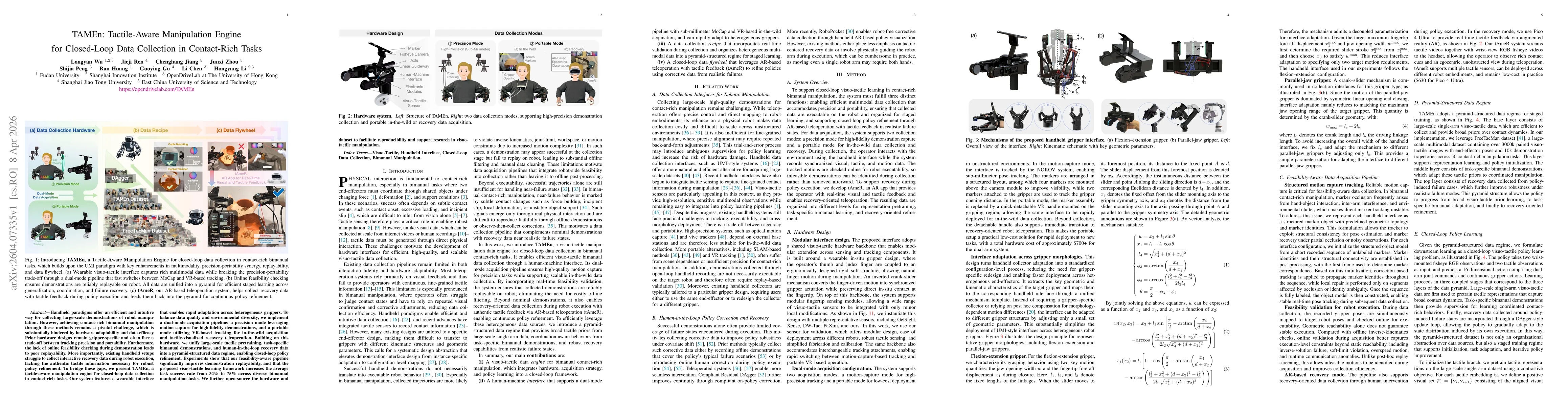 Thumbnail for TAMEn: Tactile-Aware Manipulation Engine for Closed-Loop Data Collection in Contact-Rich Tasks