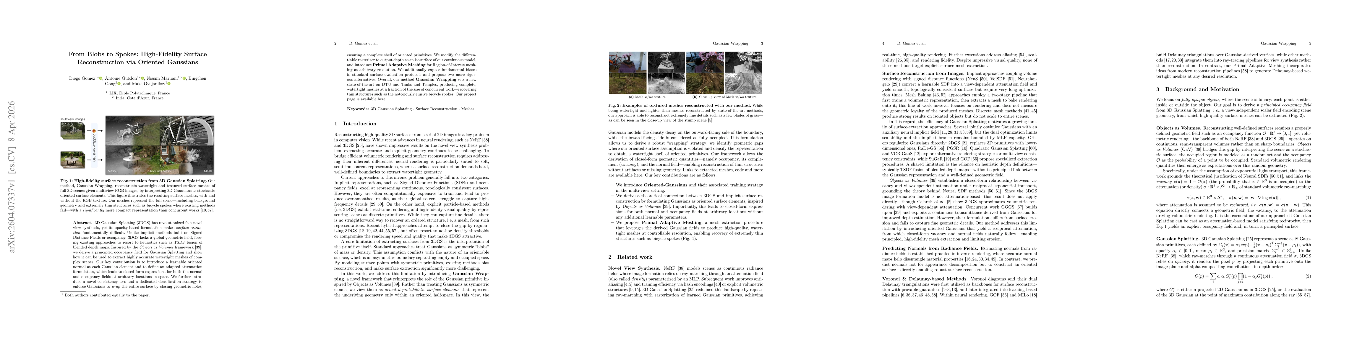 Thumbnail for From Blobs to Spokes: High-Fidelity Surface Reconstruction via Oriented Gaussians