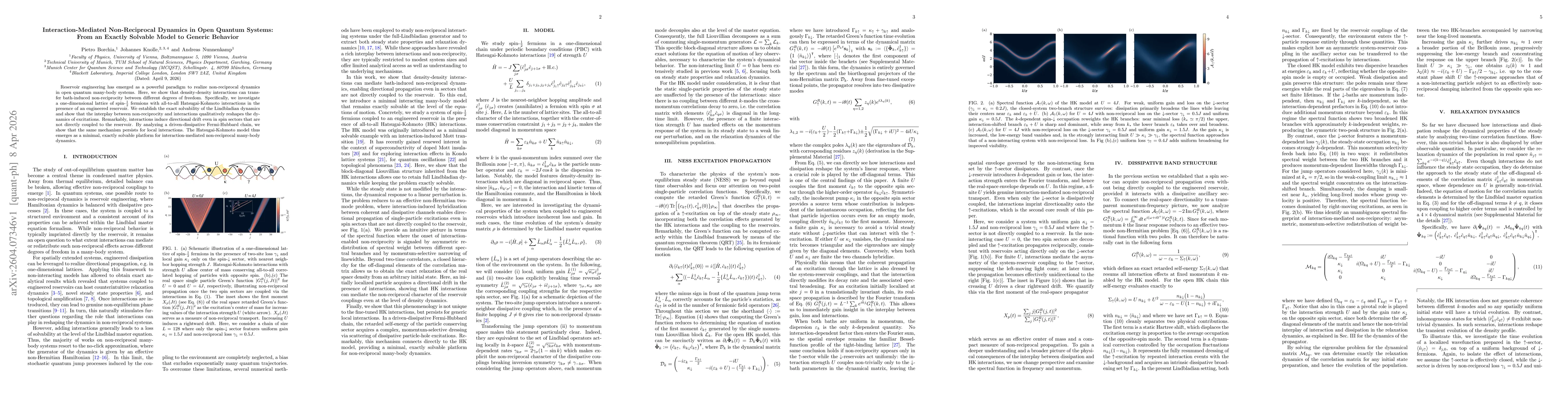 Thumbnail for Interaction-Mediated Non-Reciprocal Dynamics in Open Quantum Systems: From an Exactly Solvable Model to Generic Behavior