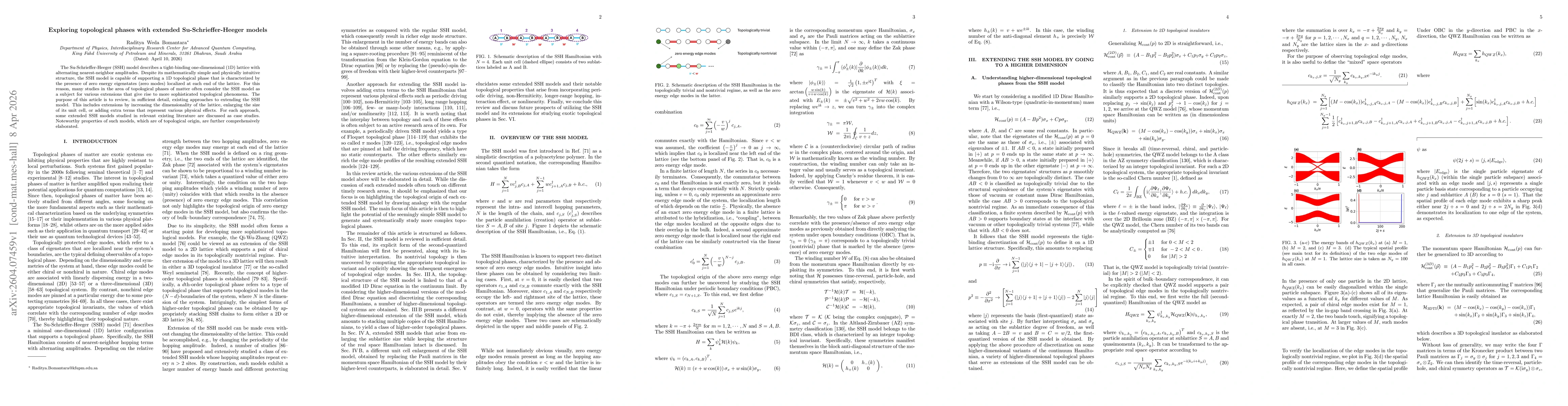Thumbnail for Exploring topological phases with extended Su-Schrieffer-Heeger models