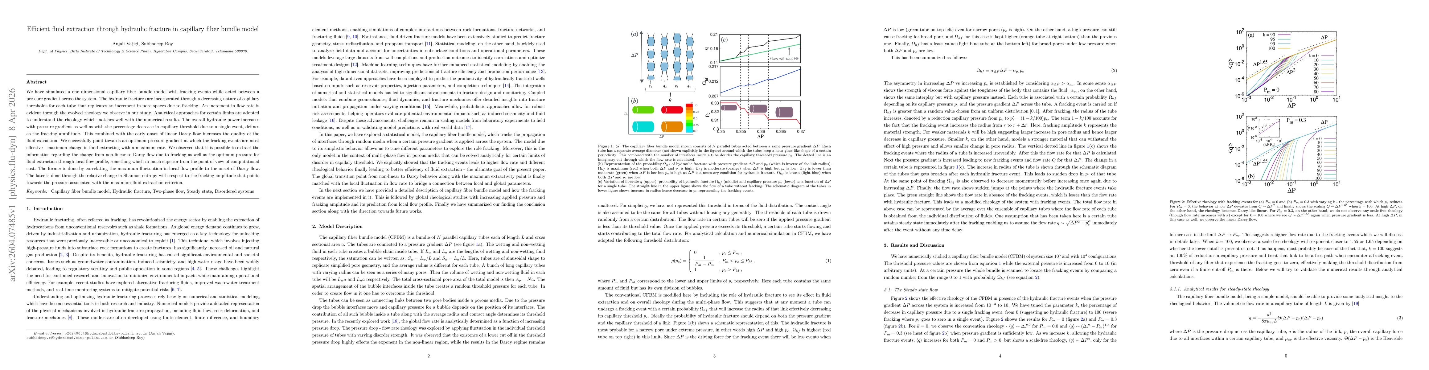 Thumbnail for Efficient fluid extraction through hydraulic fracture in capillary fiber bundle model