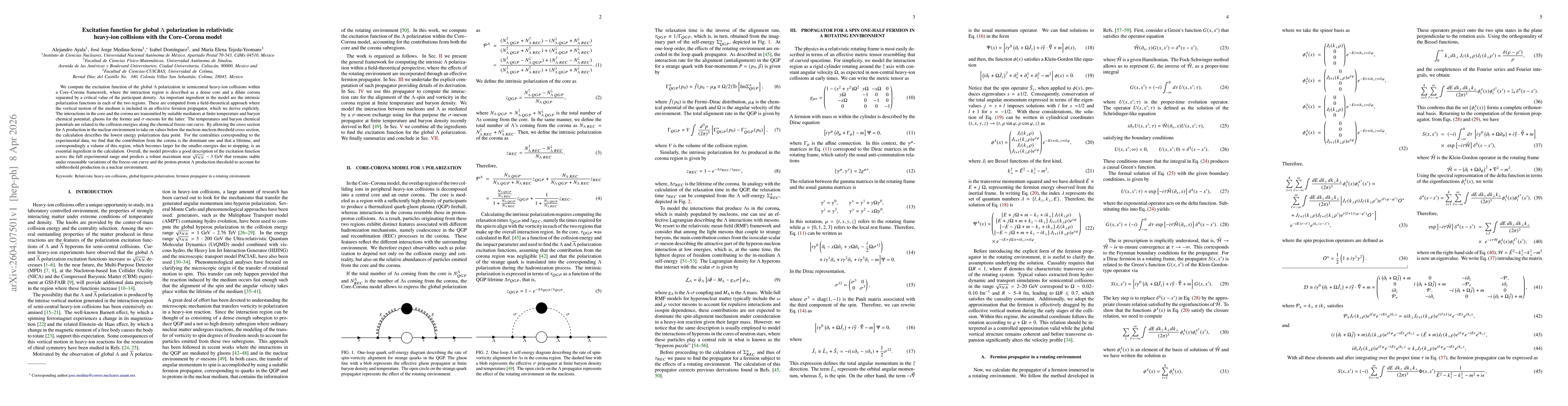 Thumbnail for Excitation function for global Λpolarization in relativistic heavy ion collisions with the Core Corona model