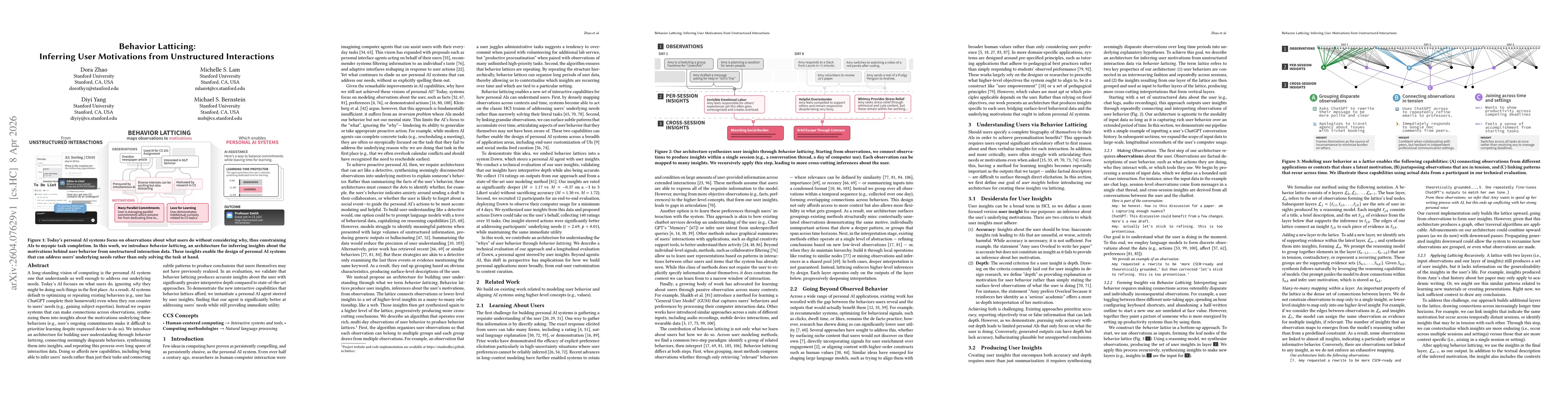 Thumbnail for Behavior Latticing: Inferring User Motivations from Unstructured Interactions