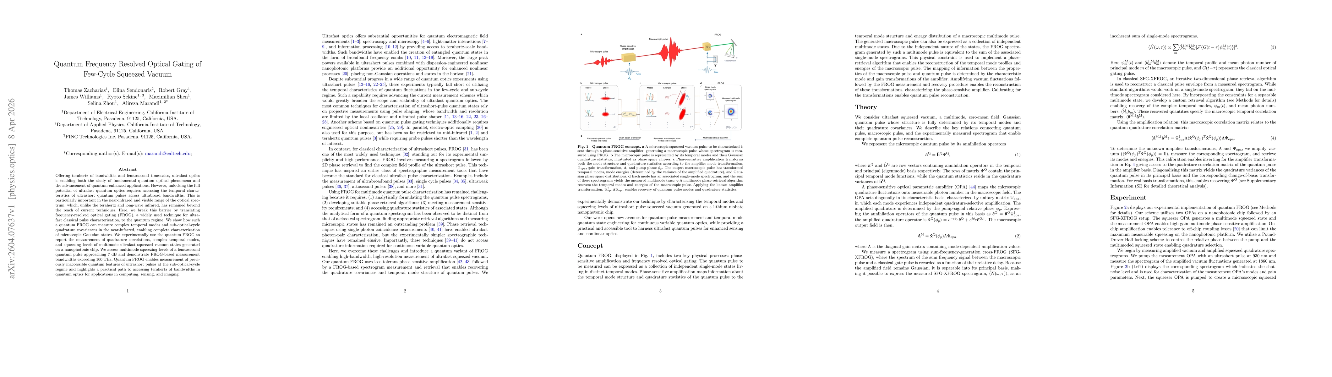 Thumbnail for Quantum Frequency Resolved Optical Gating of Few-Cycle Squeezed Vacuum
