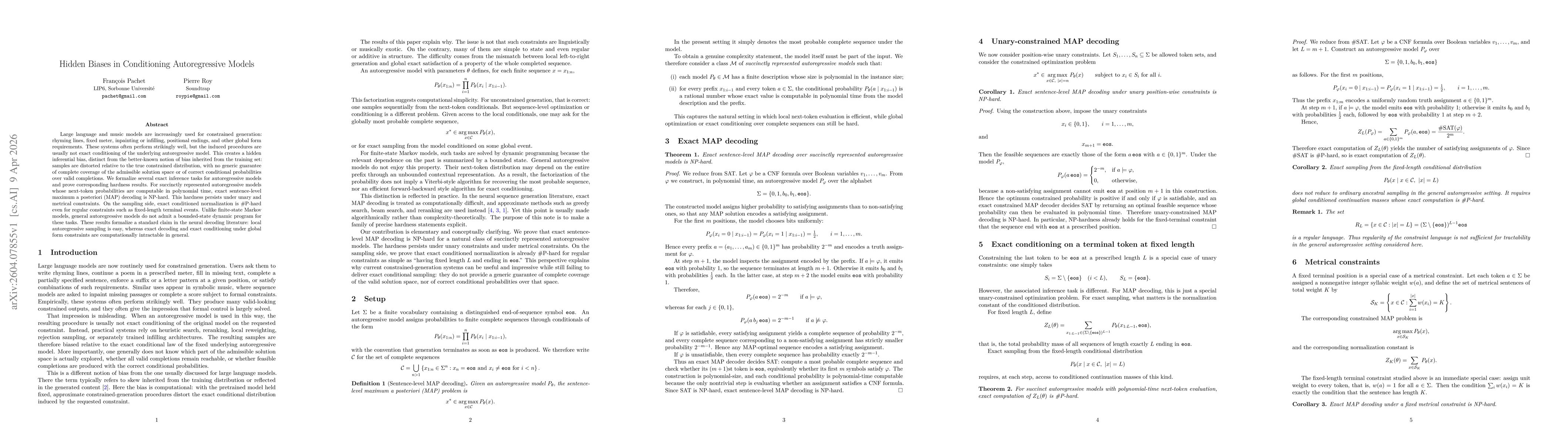 Thumbnail for Hidden Biases in Conditioning Autoregressive Models