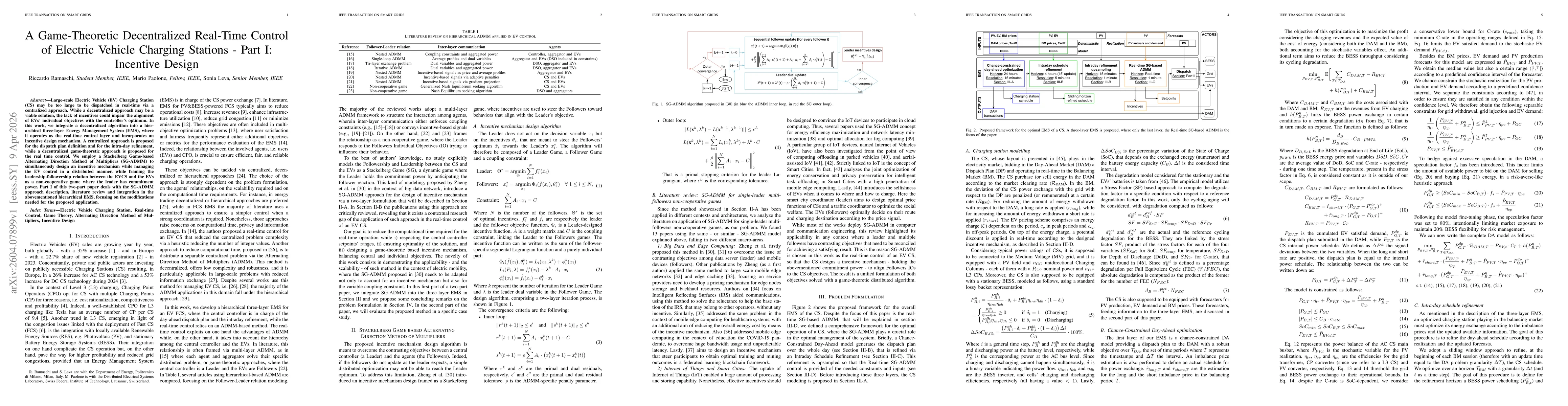 Thumbnail for A Game-Theoretic Decentralized Real-Time Control of Electric Vehicle Charging Stations - Part I: Incentive Design