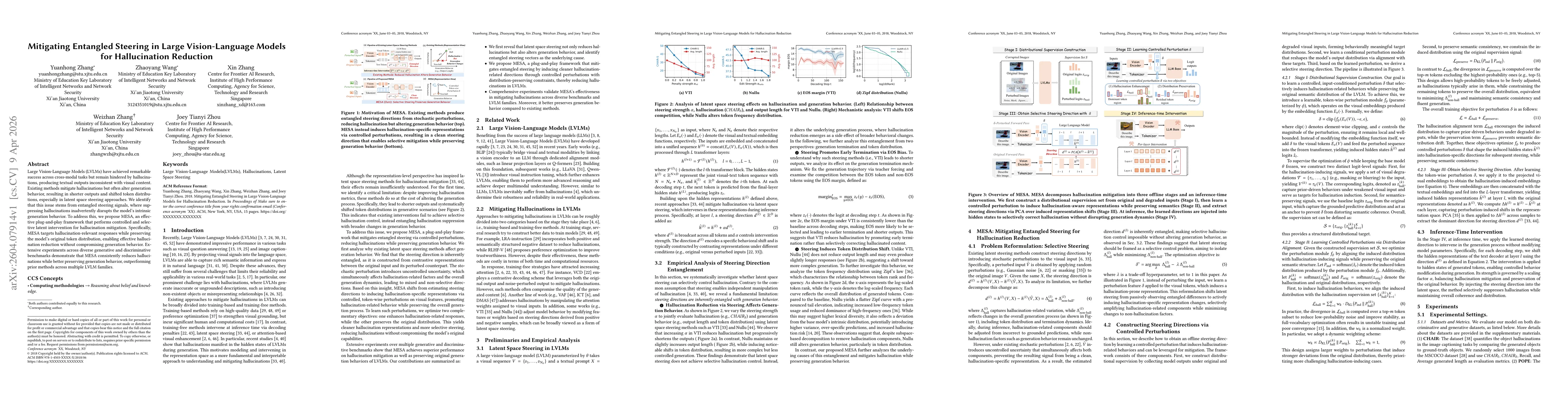 Thumbnail for Mitigating Entangled Steering in Large Vision-Language Models for Hallucination Reduction