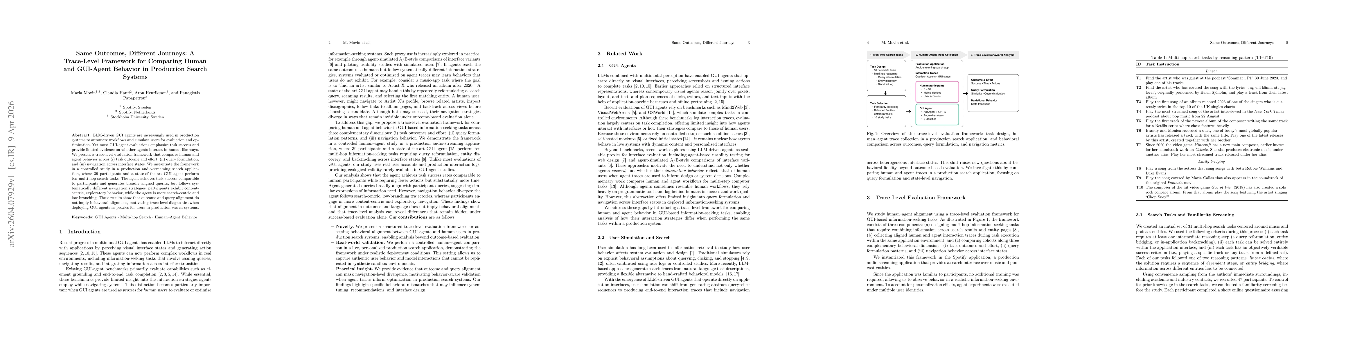 Thumbnail for Same Outcomes, Different Journeys: A Trace-Level Framework for Comparing Human and GUI-Agent Behavior in Production Search Systems