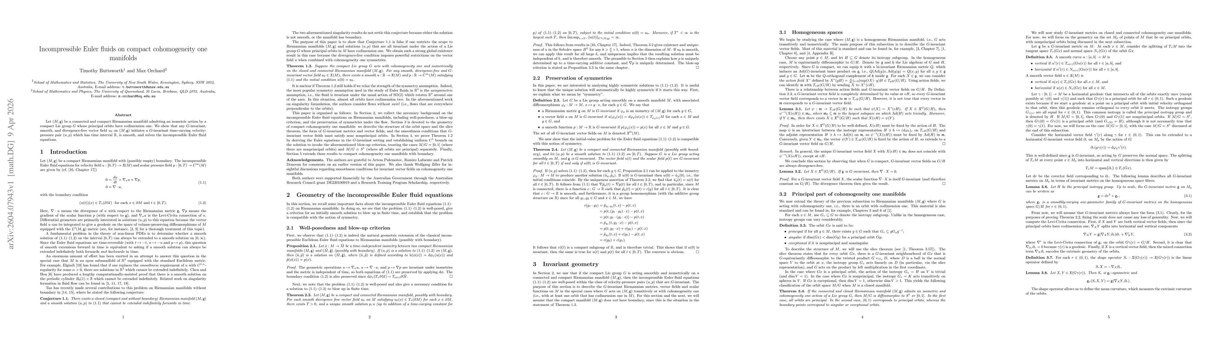 Thumbnail for Incompressible Euler fluids on compact cohomogeneity one manifolds
