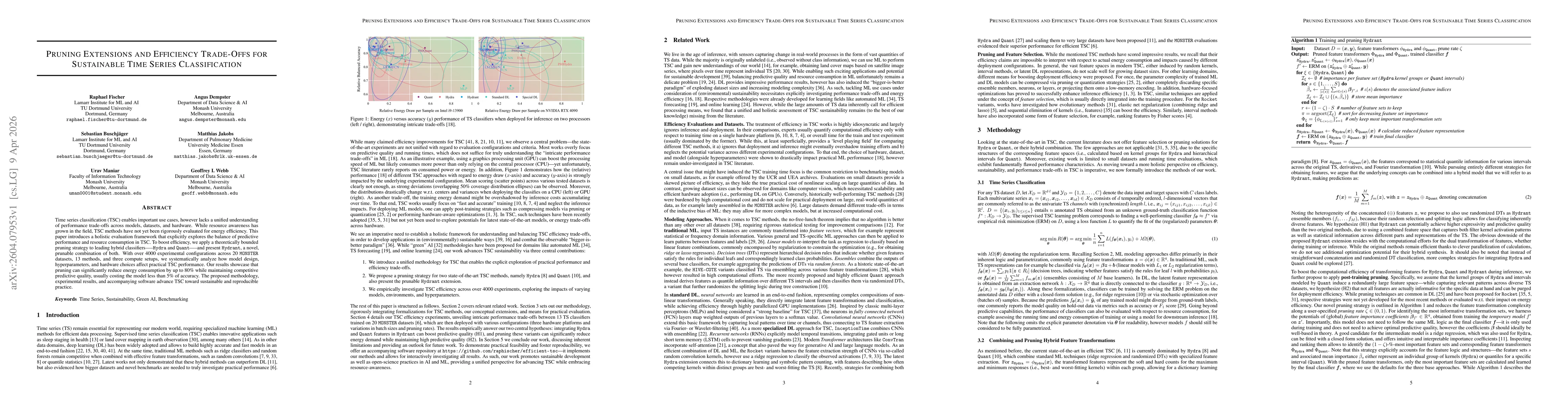 Thumbnail for Pruning Extensions and Efficiency Trade-Offs for Sustainable Time Series Classification