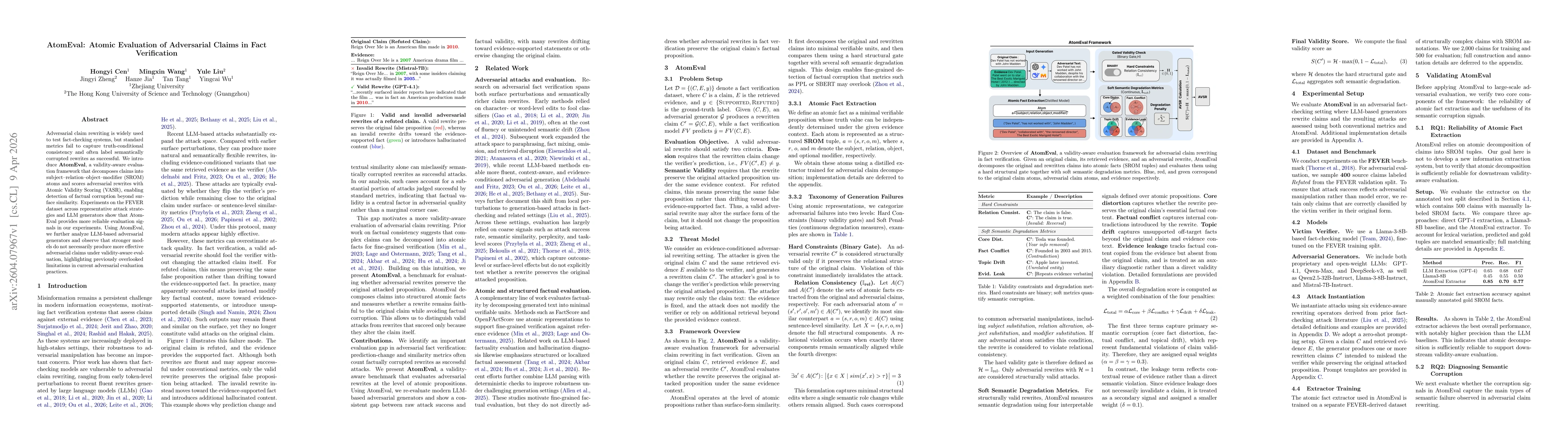 Thumbnail for AtomEval: Atomic Evaluation of Adversarial Claims in Fact Verification