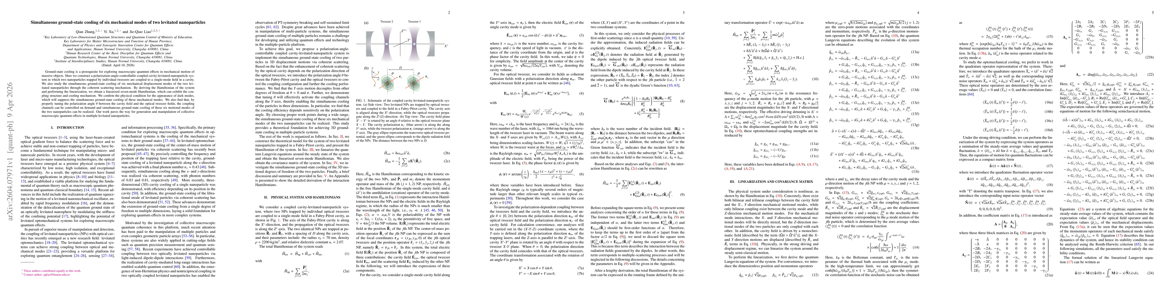 Thumbnail for Simultaneous ground-state cooling of six mechanical modes of two levitated nanoparticles