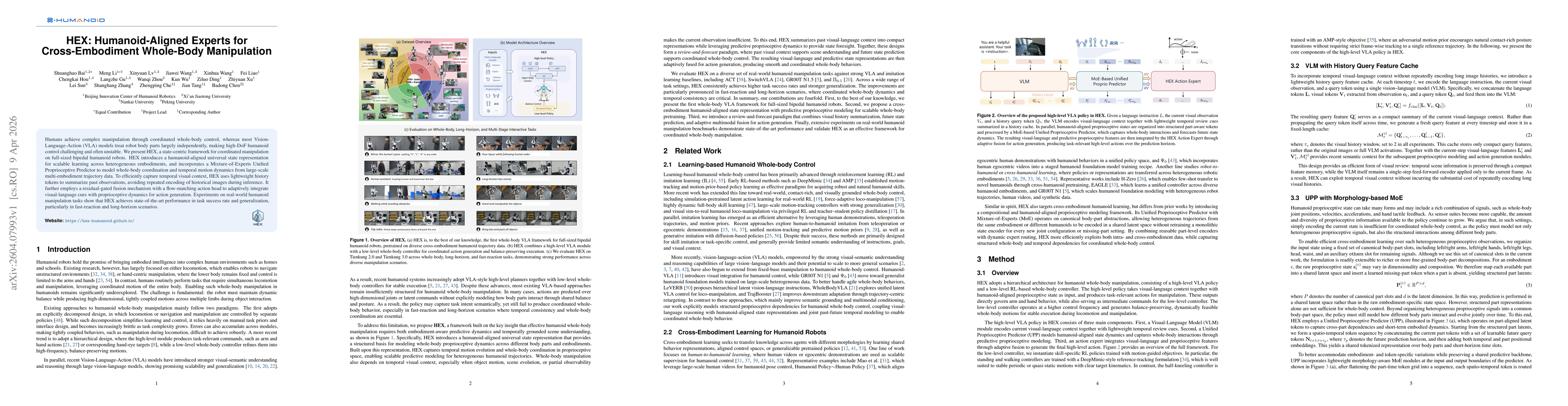 Thumbnail for HEX: Humanoid-Aligned Experts for Cross-Embodiment Whole-Body Manipulation