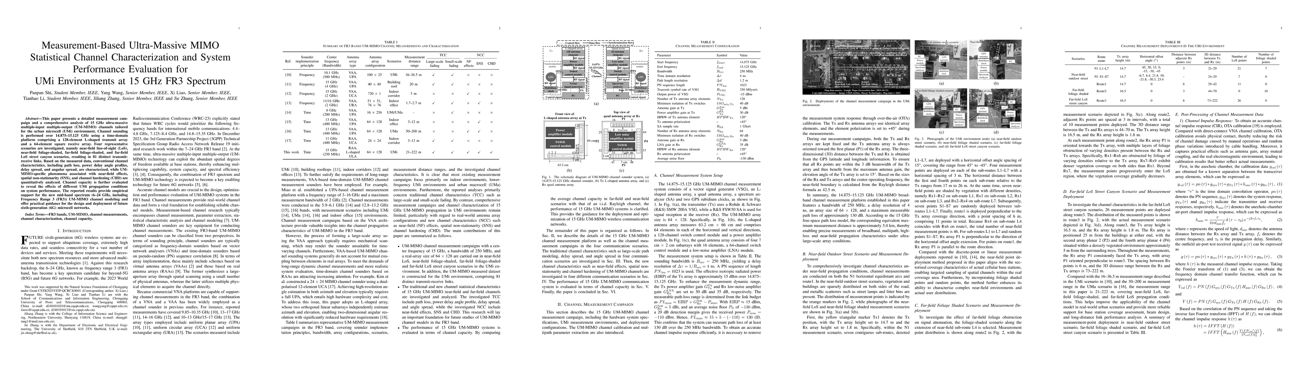 Thumbnail for Measurement-Based Ultra-Massive MIMO Statistical Channel Characterization and System Performance Evaluation for UMi Environments at 15 GHz FR3 Spectrum