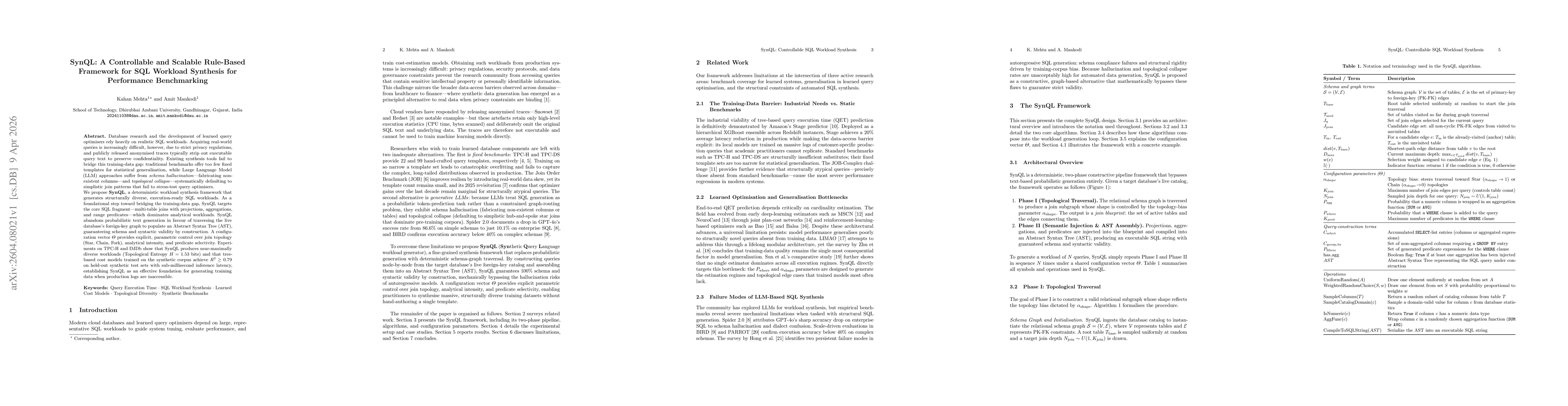 Thumbnail for SynQL: A Controllable and Scalable Rule-Based Framework for SQL Workload Synthesis for Performance Benchmarking