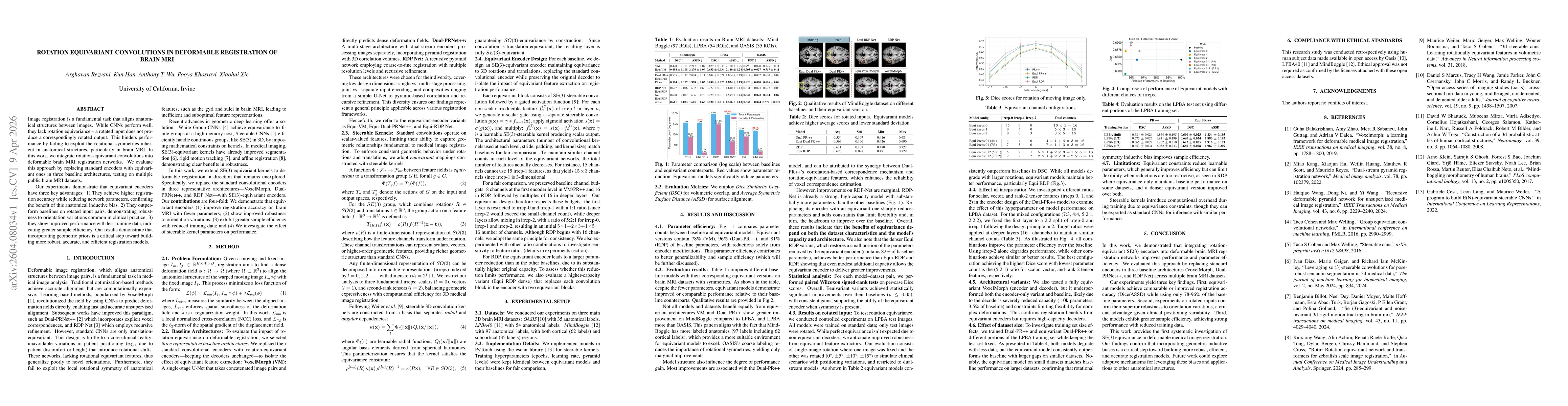 Thumbnail for Rotation Equivariant Convolutions in Deformable Registration of Brain MRI