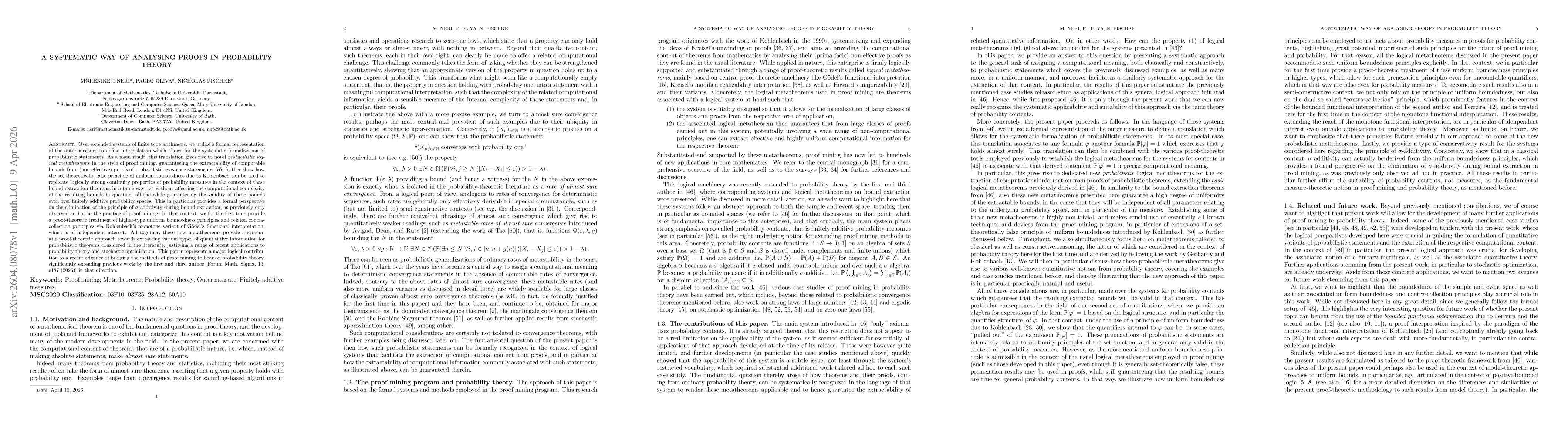 Thumbnail for A systematic way of analysing proofs in probability theory