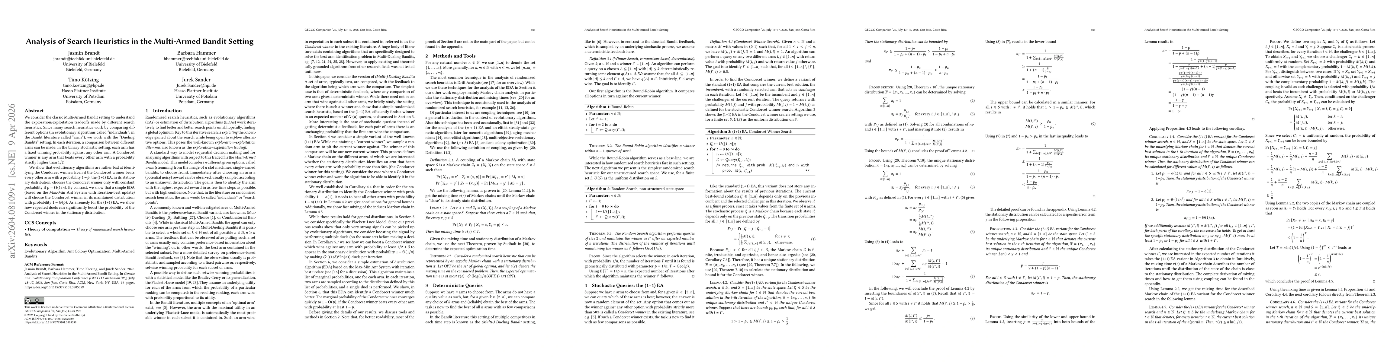 Thumbnail for Analysis of Search Heuristics in the Multi-Armed Bandit Setting